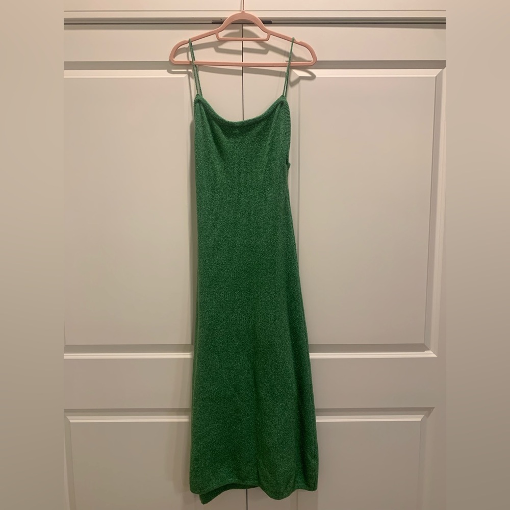 Green Sweater material Dress